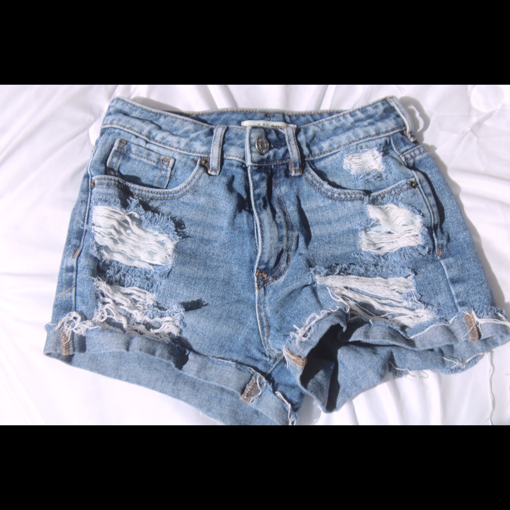 Pacsun Bluebird Denim Mom Shorts